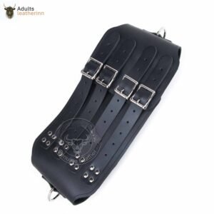 Mens Heavy Leather Waist Cincher Bondage Waist Belt