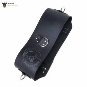 Mens Heavy Leather Waist Cincher Bondage Waist Belt