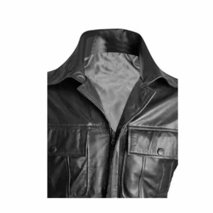 MENS Genioun Black ELVIS PRESLEY Real Soft Lambskin Leather Fashion ELVIS Style Jacket